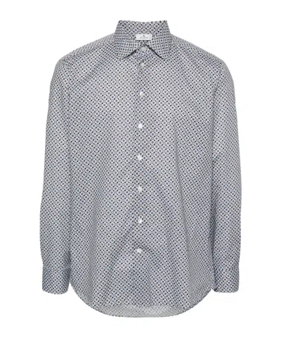 ETRO GRAPHIC-PRINT COTTON SHIRT