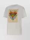 Etro Graphic Print Cotton T-shirt In Neutrals