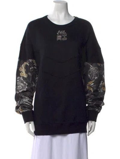 Pre-owned Etro Graphic Print Crew Neck Sweatshirt W/ Tags In Black