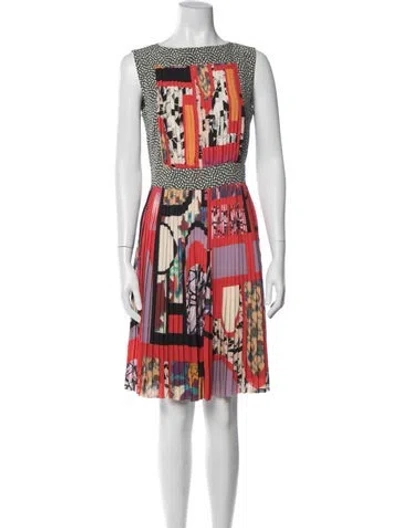 Pre-owned Etro Graphic Print Mini Dress In Multi