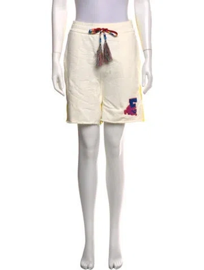 Pre-owned Etro Graphic Print Mini Shorts In Neutrals