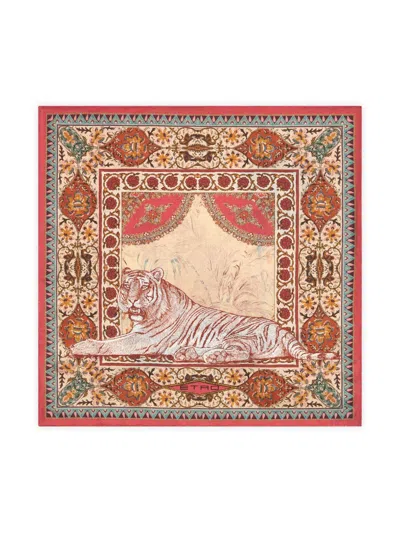 Etro Graphic-print Scarf In Red