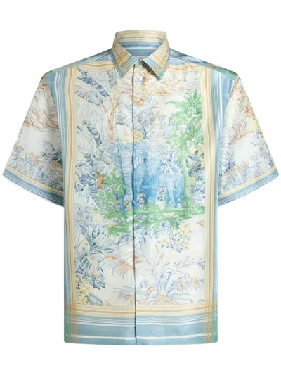 Etro Graphic-print Shirt In Multi