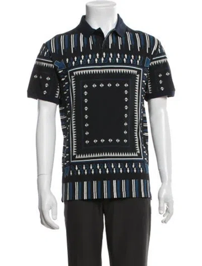 Pre-owned Etro Graphic Print Short Sleeve Shirt W/ Tags In Black