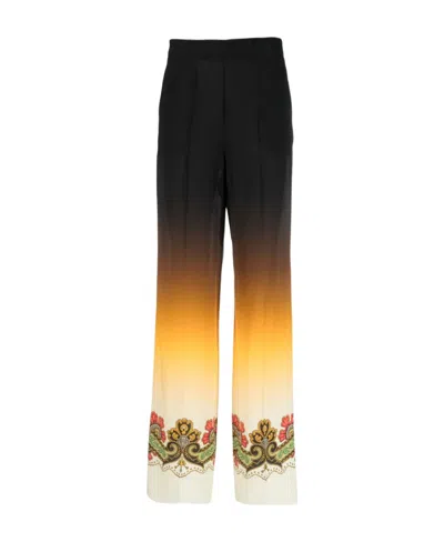 ETRO ETRO ORNAMENTAL PRINT OMBRÉ TROUSERS