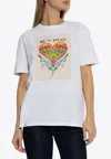Etro Motif Embroidered Crewneck T-shirt In White
