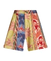 Etro Graphic-print Twill Shorts In Multicolor
