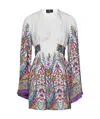 Etro Mini White Kaftan Dress In White