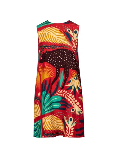 Etro Graphic-print Sleeveless Mini Dress In Multi