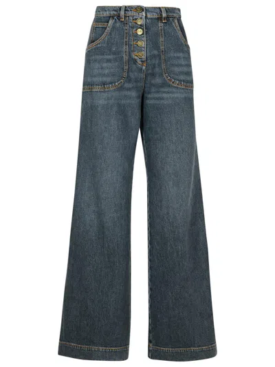 ETRO ETRO GRAY COTTON JEANS