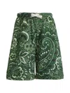 Etro Paisley-print Bermuda Shorts In Green