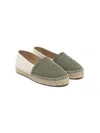 ETRO GREEN AND BEIGE ESPADRILLES WITH LOGO