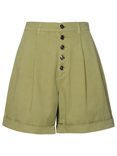 ETRO ETRO GREEN COTTON SHORTS WOMEN