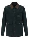 Etro Green Embroidered Jacket In Green