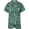 ETRO GREEN SUIT FOR BOY WITH PAISLEY PATTERN