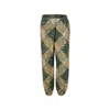 Etro Green Trousers For Boy With Paisley Pattern In Multicolor
