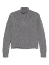 Etro Grey High-neck Sweater