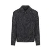 Etro Paisley Pattern Wool Blend Jacket With Tailored Fit In Black