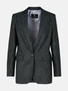 Etro Grey Wool Blazer In Grey