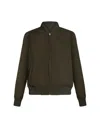 Etro Zip-up Wool Bomber Jacket In Grey