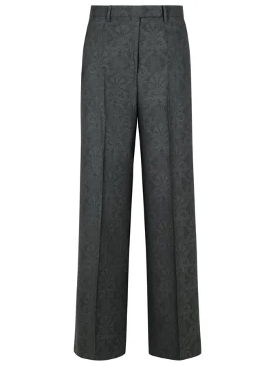 ETRO ETRO GREY WOOL TROUSERS