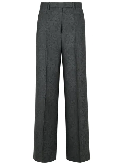 ETRO ETRO GREY WOOL TROUSERS