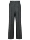 Etro Grey Wool Trousers In Grey