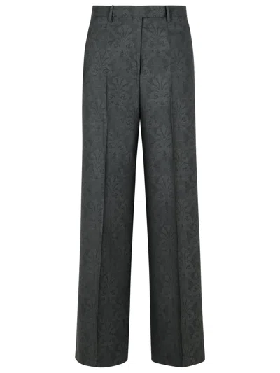 ETRO ETRO GREY WOOL TROUSERS