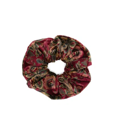 Etro Floral-print Scrunchie In Pink