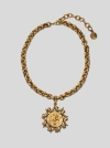 Etro Sun And Rays Necklace In Gold