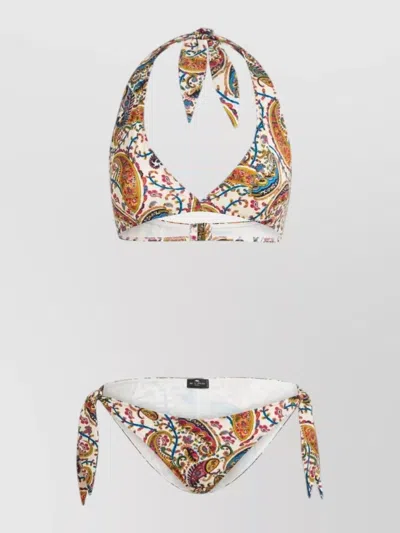 Etro Halter Neck Paisley Two Piece Swim Set In Multi