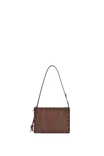 Etro Handbag In Bordeaux