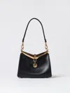 Etro 'small Vela' Black Shoulder Bag With Logo And Pegasus Charm In Black