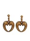 Etro Drop Earrings With Paisley Heart In Gold