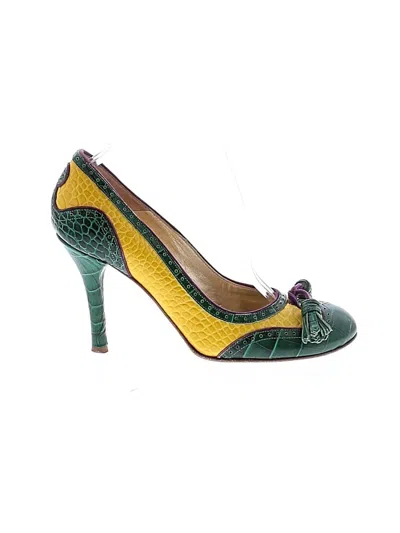 Pre-owned Etro Heels In Green