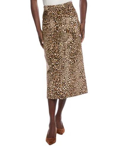 Etro Helen Velveteen Skirt In Brown