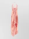 Etro Hem Halter Neck Layered Paisley Print Dress