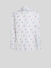 Etro Archive Tie Cotton Jacquard Shirt In Multi