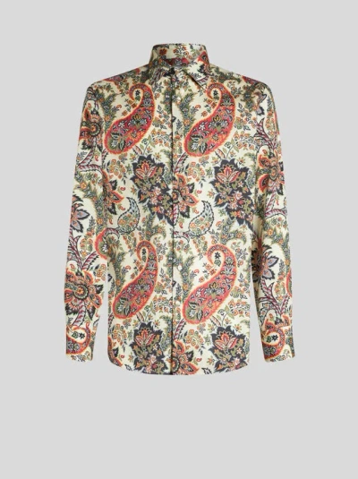 ETRO , FLORAL PAISLEY SHIRT, MAN, MULTICOLOUR, SIZE 43