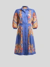 Etro Floral Print Cotton Poplin Shirtdress