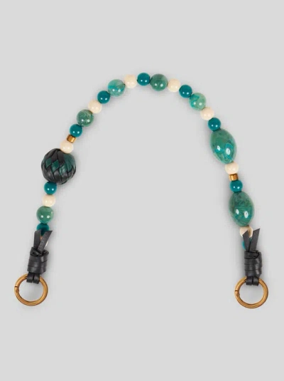 Etro Bag Handle With Marbles In Grün