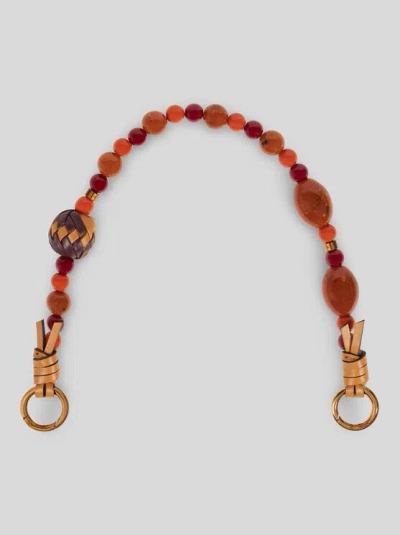 Etro Bag Handle With Marbles In Orange