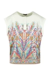 Etro Graphic-print Henley-neck T-shirt In White