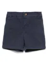 Etro Herringbone-pattern Shorts In Blue
