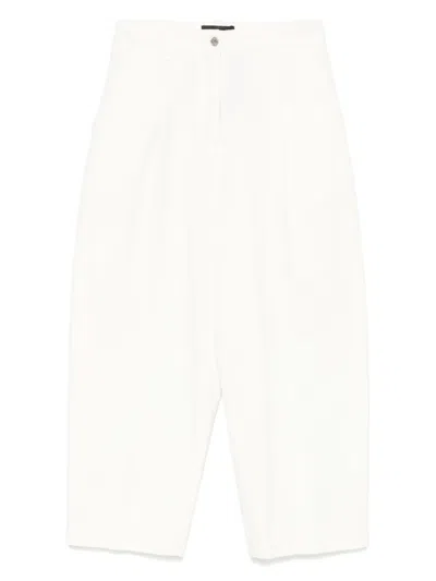 Etro Herringbone Trousers In White