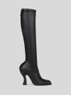 Etro 105mm High Sculpted-heel Studded Boots In Black