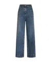 Etro Women Jeans With Embroidered Pegasus In Blue