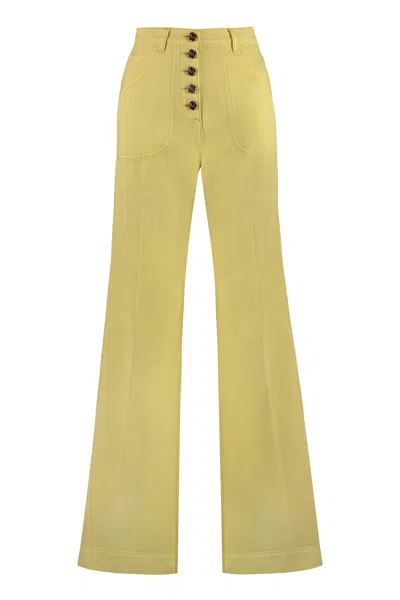 Etro High-rise Flared Jeans In Yellow