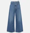 Etro Wide-leg Drawstring Jeans In Blue