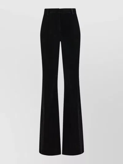 Etro High Rise Wide Leg Tailored Trousers In Black